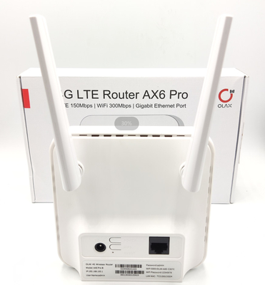Bộ định tuyến Wifi Olax AX6 Pro 4g CPE Trắng ngoài trời LTE CPE Cat4 300mbps