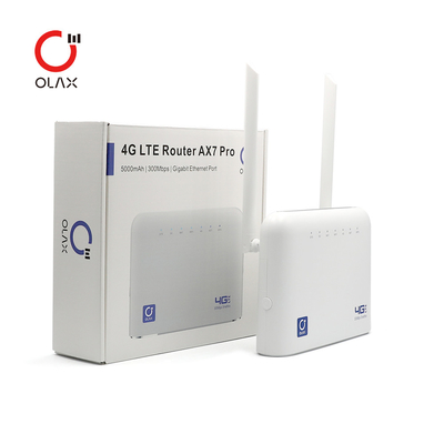 Bộ định tuyến Wifi OLAX AX7 PRO 300Mbps CPE 4 cổng LAN Bộ định tuyến 4g có khe cắm sim và ăng-ten ngoài