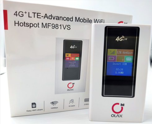 Bộ định tuyến Wi-Fi không dây Olax MF981VS Modem Wi-Fi 4G LTE Có Khe cắm thẻ Sim 150Mbps