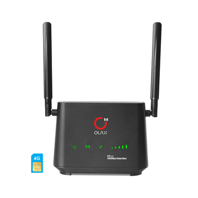 LTE CAT4 Mở khóa Bộ định tuyến WiFi 4g không dây 2000 mah 300mbps 4 LAN cho Camera an ninh