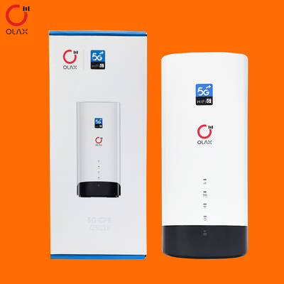 Olax 4G 5G CPE G5010 Dual Bands Enterprise 1200Mbps 5g Wifi Router với khe cắm thẻ SIM